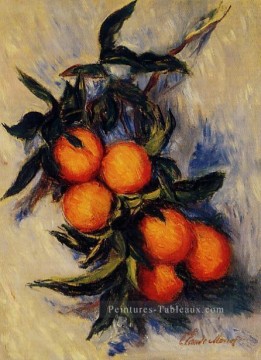 Branche orange portant des fruits Claude Monet Nature morte Peinture à l'huile